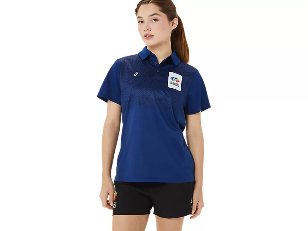 ASICS HEX GRADIENT POLO WCH-Women T-Shirts & Tops