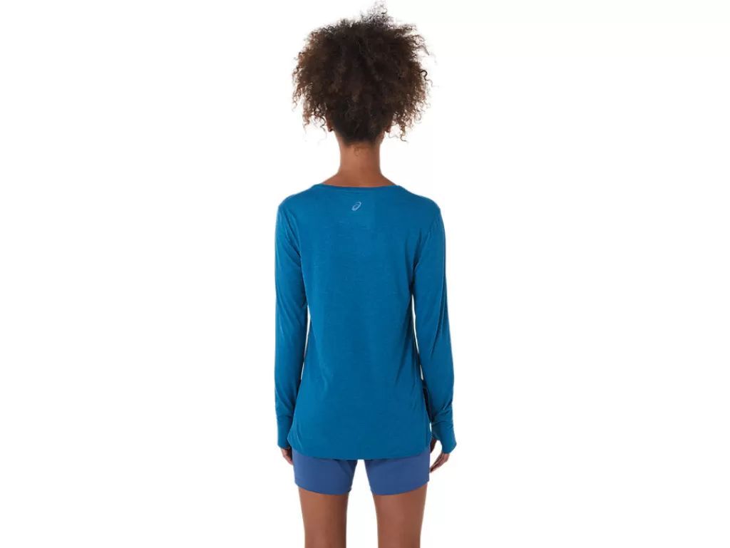 ASICS LONG SLEEVE HEATHER TOP-Women T-Shirts & Tops