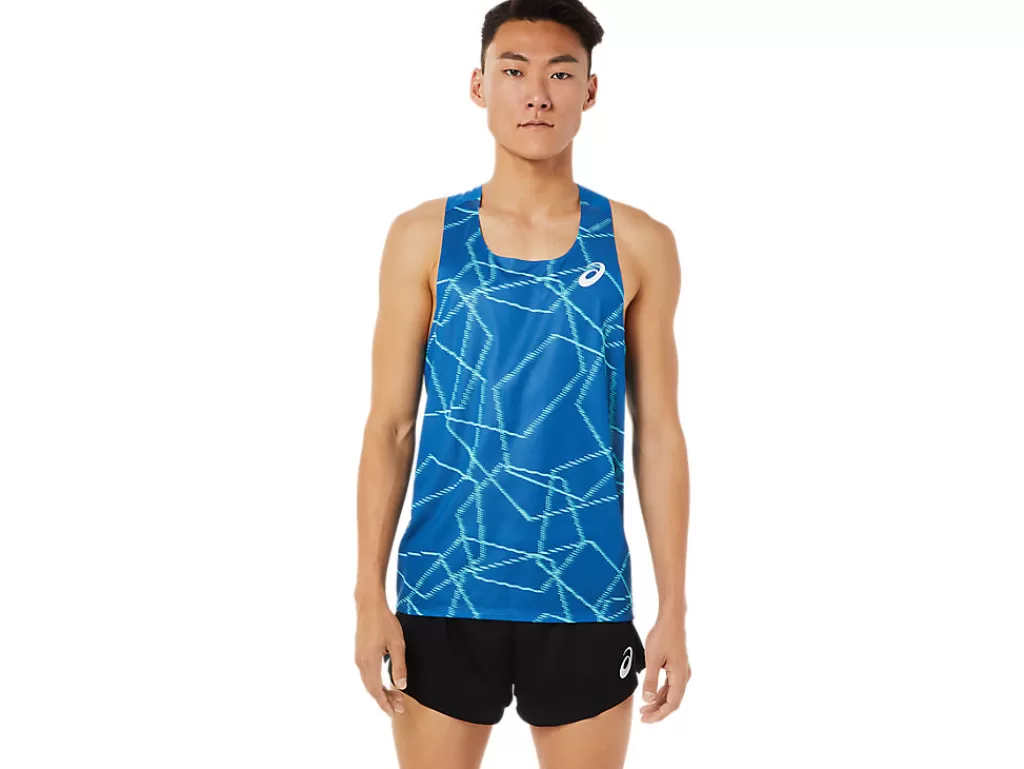 ASICS MEN LIGHT MESH SINGLET-Men T-Shirts & Tops