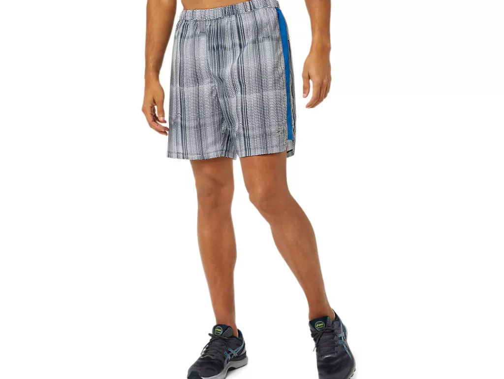 ASICS MEN READY-SET 7IN GRAPHIC SHORT-Men Shorts
