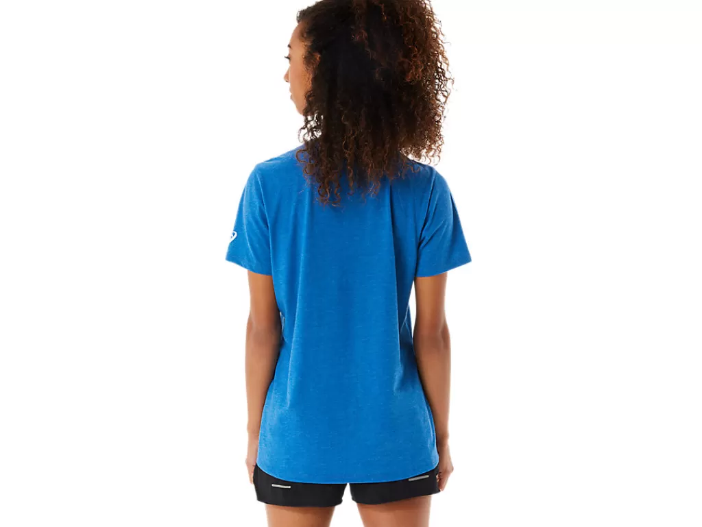 ASICS SHORT SLEEVE EST 1977 V-NECK TEE-Women T-Shirts & Tops